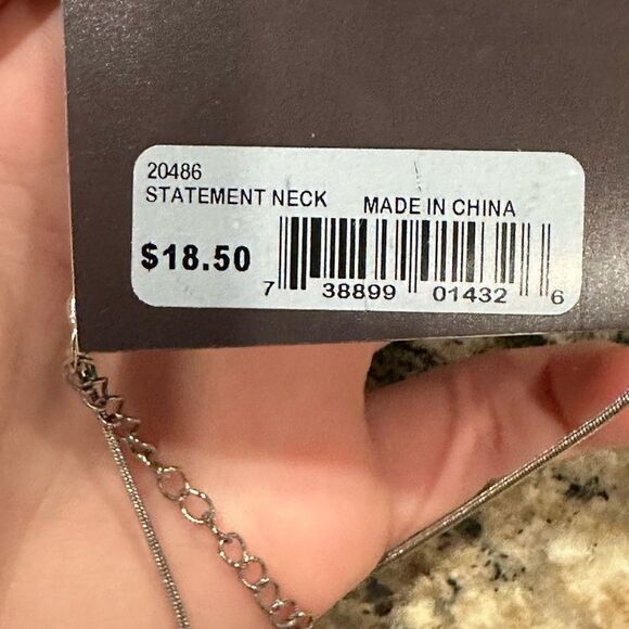 Guess statement necklace silver gold chunky - Picture 7 of 7